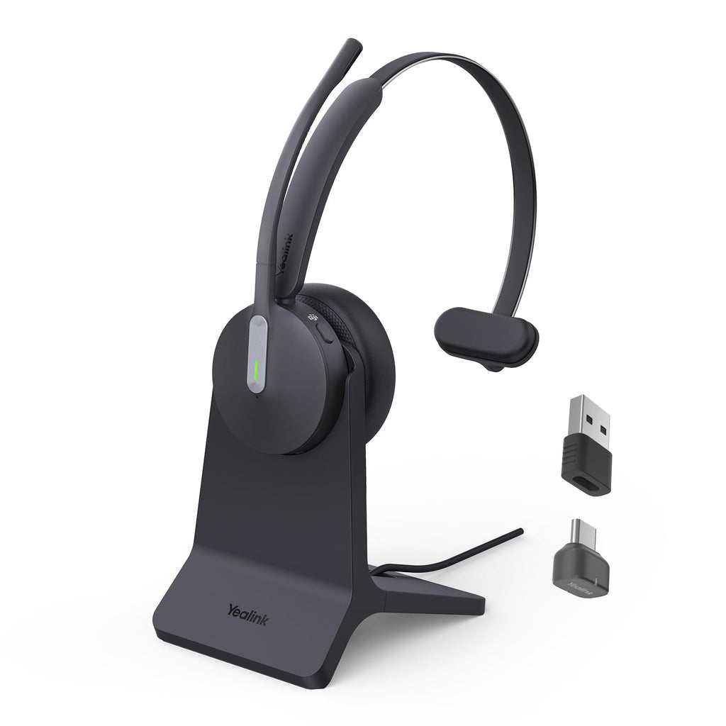Yealink BH70 Mono Stand, Teams Certified Work Headset for Open Office Home