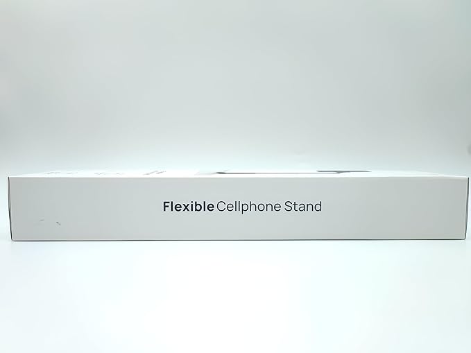 JSAUX Phone Holder for Desk and Bed Compatible with iPhone 16 15 14 13 12 Overhead Phone Mount Gooseneck Phone Stand Flexible 360 Lazy Long Arm Clamp Clip for Table Bedside [1-Pack, White]