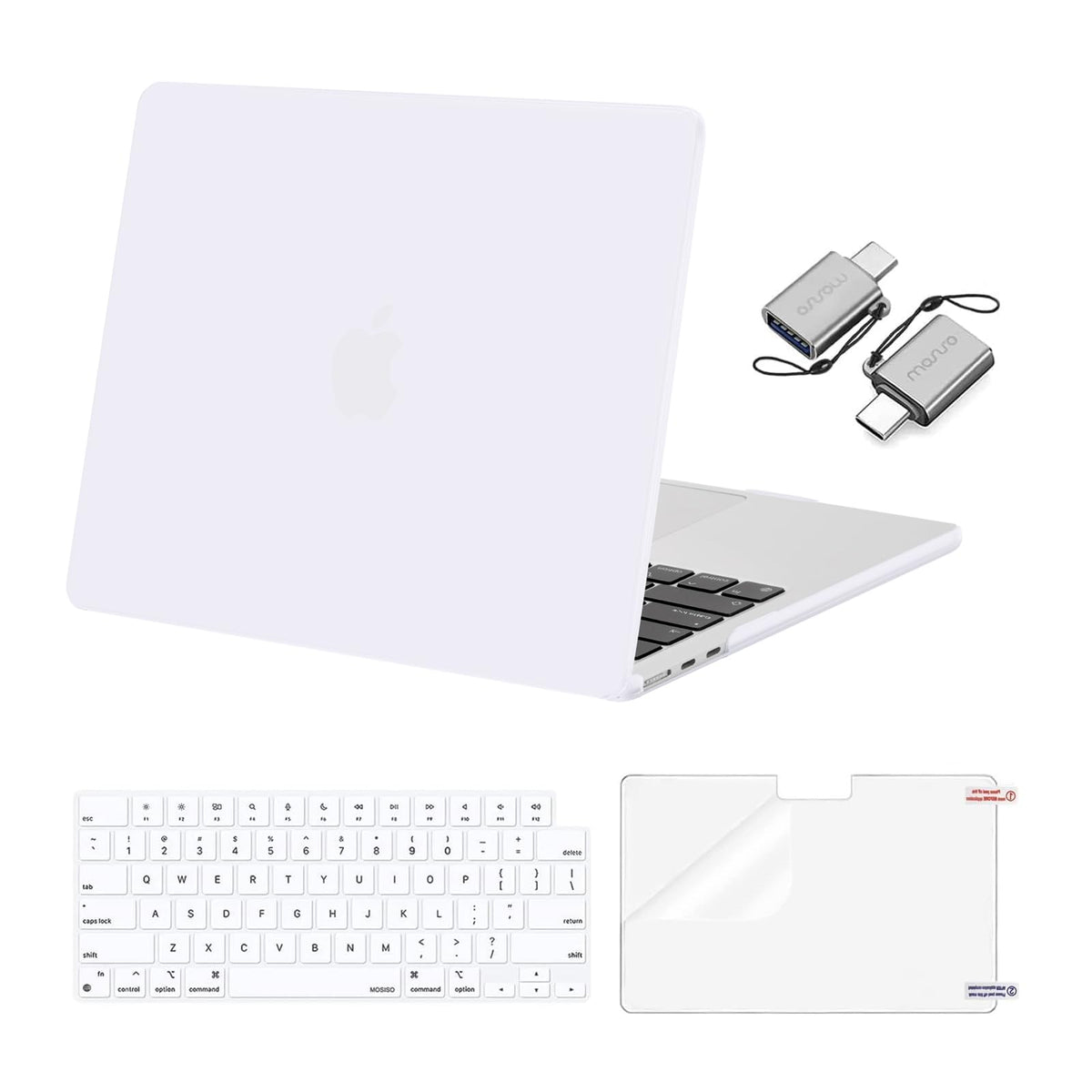 MOSISO Compatible with MacBook Air 13 inch Case M5 2026 M4 M3 M2 2025-2022