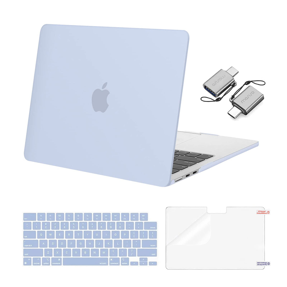MOSISO Compatible with MacBook Air 13 inch Case M5 2026 M4 M3 M2 2025-2022