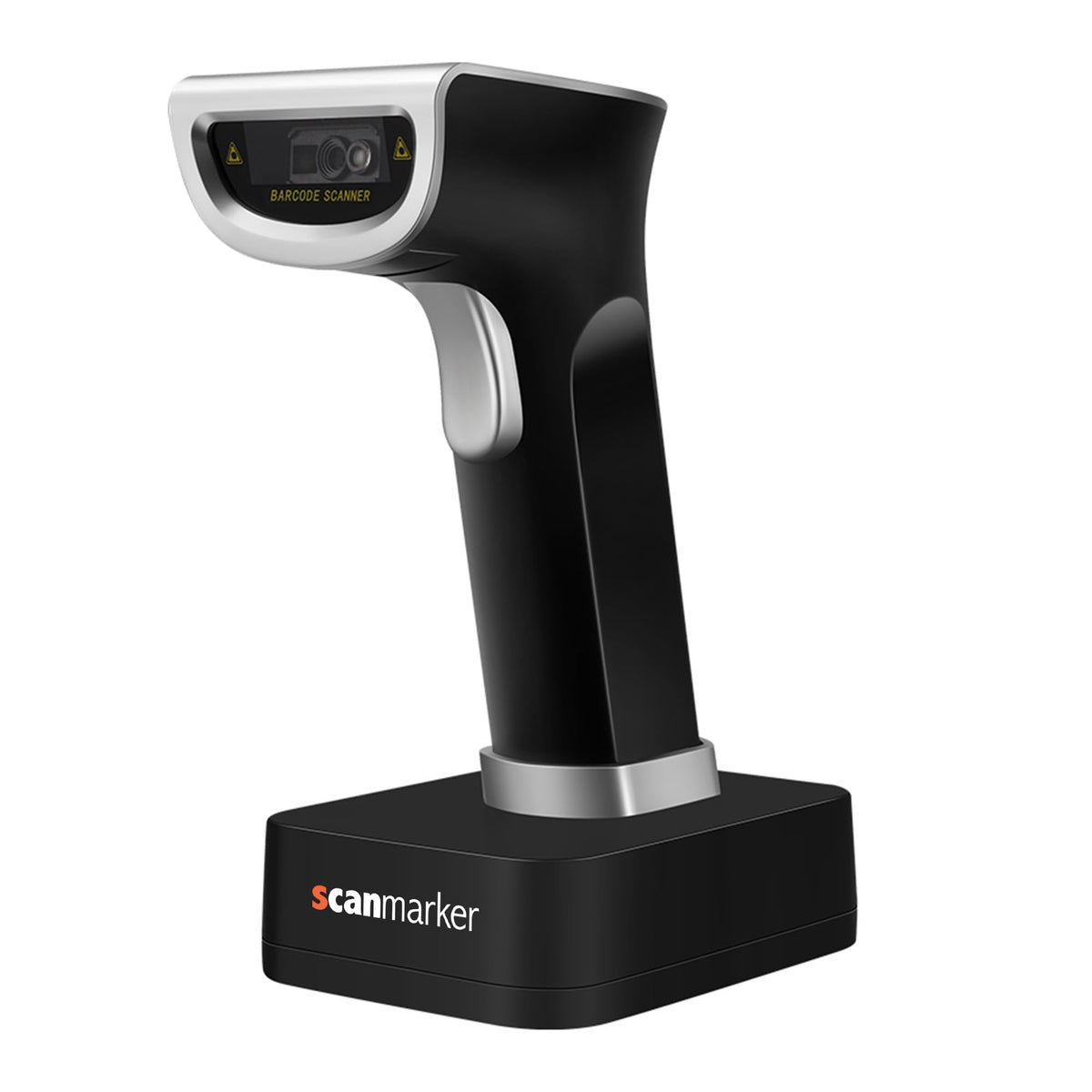 Scanmarker 1D/2D Barcode Scanner Wireless – Boost Speed & Accuracy with Bluetooth Barcode Scanner & 2.4G Modes – Handheld QR & Wireless Barcode Scanner with Charging Stand for Laptop, iOS & Android