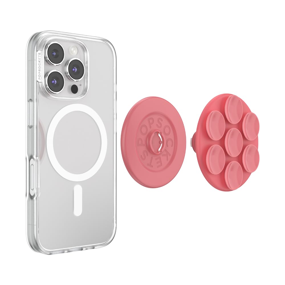 PopSockets Phone Grip for MagSafe, Magnetic Holder, Phone Stand, Suck-Up - Putty
