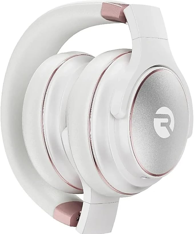 Raycon Everyday Wireless Bluetooth Over Ear Headphones, with Active Noise Cancelling, Awareness Mode and Built in Microphone, IPX 4 Water Resistance, 38 Hours of Battery Life (Rose Gold)