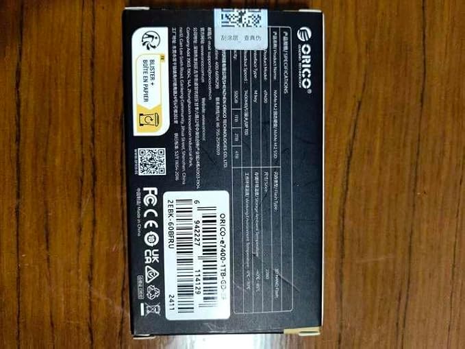 ORICO 2TB NVMe SSD PCIe 4.0- Up to 7400MB/s, M.2 SSD 2280 PCIe 4.0X4 Internal Solid State Drive SSD, Fast Heat Dissipation, Compatible with macOS Windows for Gamers and Creators-e7400