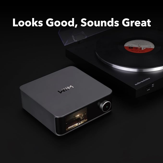 WiiM Ultra Music Streamer & Digital Preamp | 3.5" Touchscreen, Compatible with Google Cast & Alexa, Stream Spotify, Amazon Music, Tidal & More | HDMI ARC, Phono Input & Headphone Output | Silver