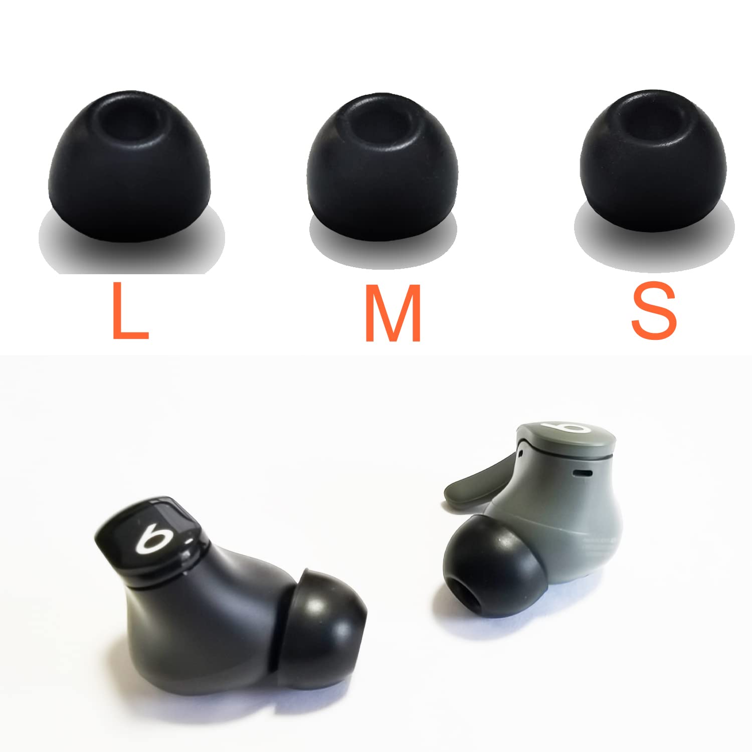 Silicone Ear Tips for Beats Fit Pro/Studio Buds/Powerbeats Pro 2/Solo Buds