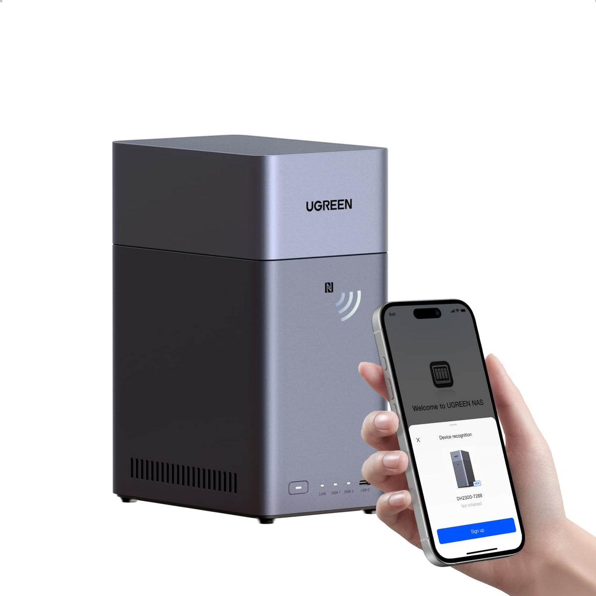 UGREEN NAS DH4300 Plus 4-Bay for Beginners, Home Users & Remote Workers