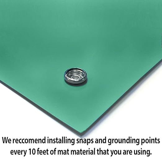 RubberStat Dual Layer ESD Workstation Rubber, Soldering, Cell Phone Repair - 24"x50' Green