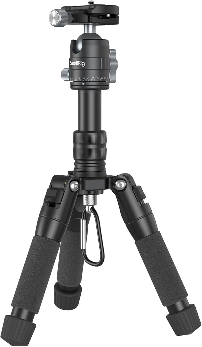 SmallRig VT-20 Aluminum Mini Tripod, 20" Desktop Tripod with 360° Ball Head, Compact Desktop Tripods for DSLR Camera Video Camcorder, Load up to 13lb/6kg