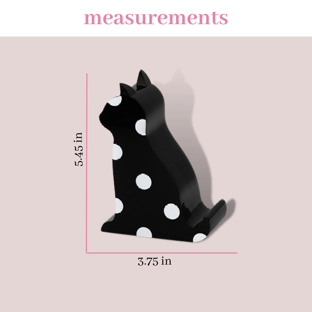 kate spade new york Acrylic Phone Holder, Polka Dot Cat