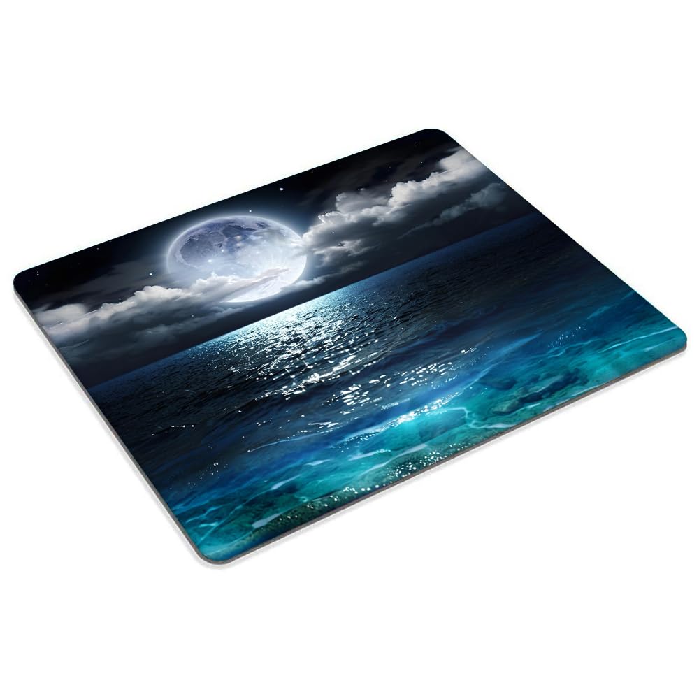 Ocean and Moon Mouse pad Customized Mousepad Non-Slip Rubber Base Mouse Pads for Computers Laptop Office Desk Accessories Mouse pad