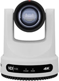 PTZOptics Move 4K 20x Auto-Tracking PTZ Camera with Built-in Tally Light, 3D Noise Reduction, and Advanced White Balance Modes (White)