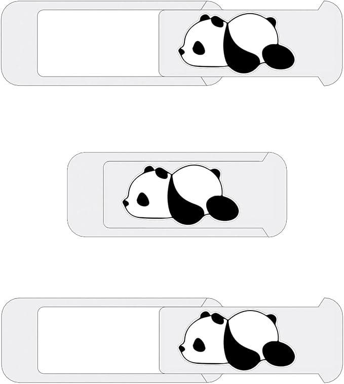 JUNGLE DEER Laptop Camera Cover Slide,Webcam Cover Slide,Protecting Your Privacy Security & Shelter from Breath Lamp – Cute Pattern Design 丨 Fits Laptop & Desktop, PC – Ultrathin for iMac(Cute Panda)