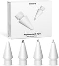 Inesore 4 Styles Replacement Tips for Apple Pencil Pro,Multiple Options Metal Durable Nibs Accessories for Apple Pencil Pro/2nd Generation/1st Gen/USB-C (4 Pack)