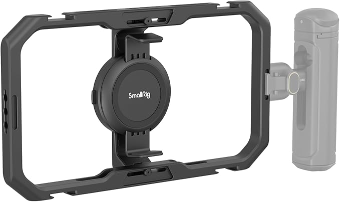 SmallRig Universal Quick Release Phone Cage, Aluminium Alloy Magnetic Smartphone Video Rig Support for MagSafe, Phone Video Rig for iPhone 16 15 14 Pro Max for Samsung for Huawei and More