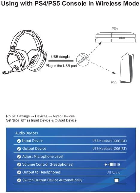 NUBWO G06 Dual Wireless Gaming Headset with Microphone for Ps5, Ps4, PC - 23ms Low Latency Audio - 100-Hour of Playtime - 50mm Drivers (Black-Purple)