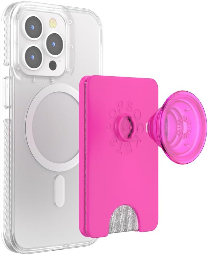 PopSockets Phone Wallet for MagSafe with Grip- Latte