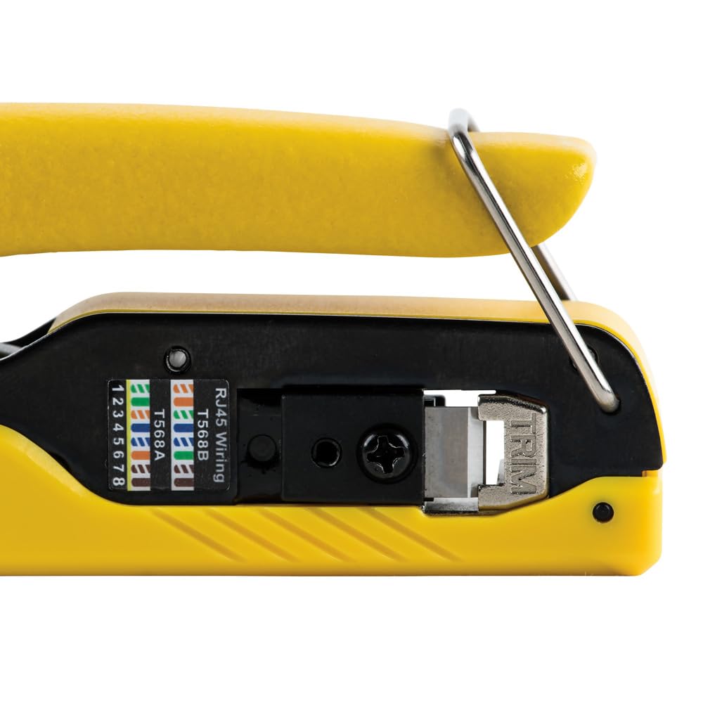 Klein Tools VDV026-813 RJ45 Ethernet Cable Tester and Crimper Kit, Pass-Thru Technology, Includes Connectors for Cat5e/CAT6 Data Applications, Pack of 50