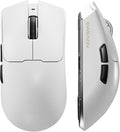 S9 Pro Wireless Gaming Mouse, 59G Ergonomic Computer Mouse, Triple Modes, 8K Polling, 26K DPI, PAW3395 Optical Sensor, Kailh Switch, 250h Battery Life, Programmable for PC/Win/Mac(White)