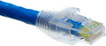 trueCABLE RJ45 Strain Relief Boots, 8.0mm Slip-On PVC Plug Cover, Transparent, 100 Pieces