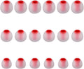 Earbud Tips Soft Silicone Earbuds Replacement Tips Fit for in-Ear Headphones(Inner Hole from 3.8mm - 4.2mm Earphones) 9 Pairs S/M/L,Transparent Red