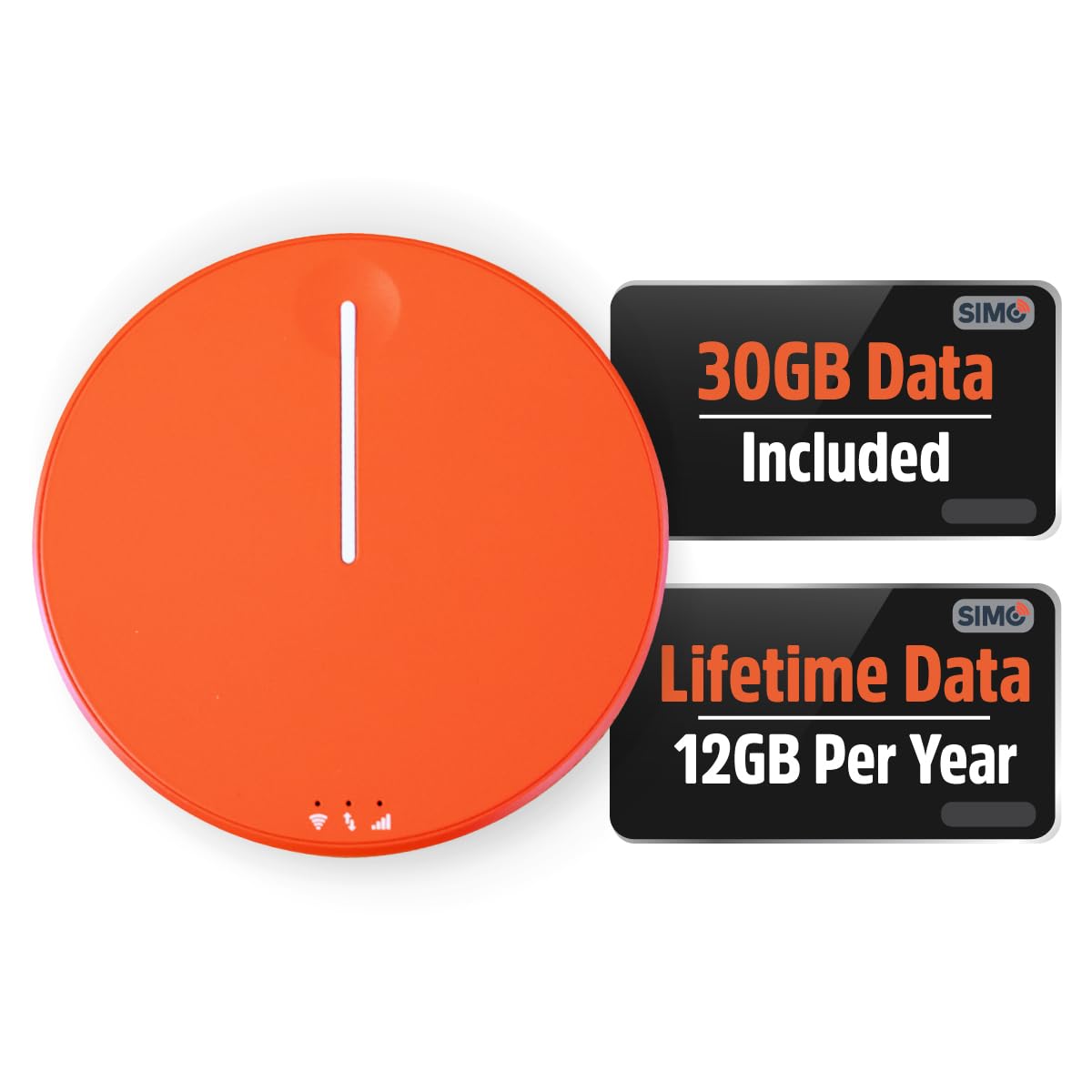 SIMO Solis Hero, 4G Mobile Hotspot, 1GB/Monthly + 30GB Global Data