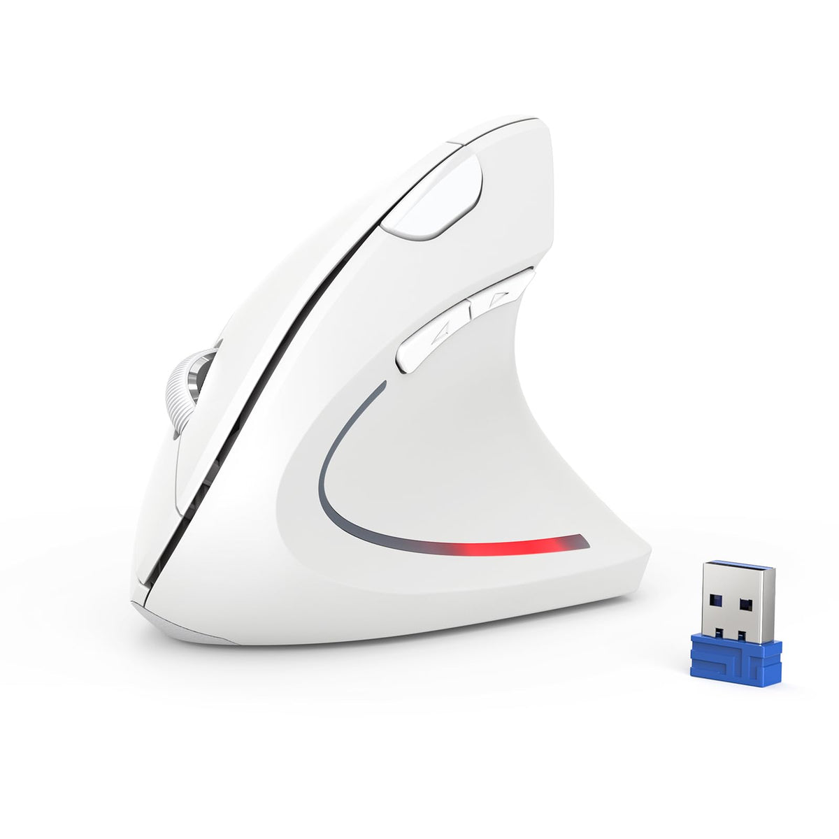 TECKNET Ergonomic Mouse Vertical Wireless with 2.4GHz USB A Receiver