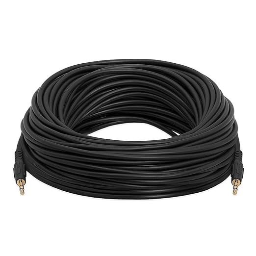 Cmple - 3.5mm Aux Male to Male Stereo Audio Cable Auxiliary Headphones Cord MP3 PC - 75 Feet
