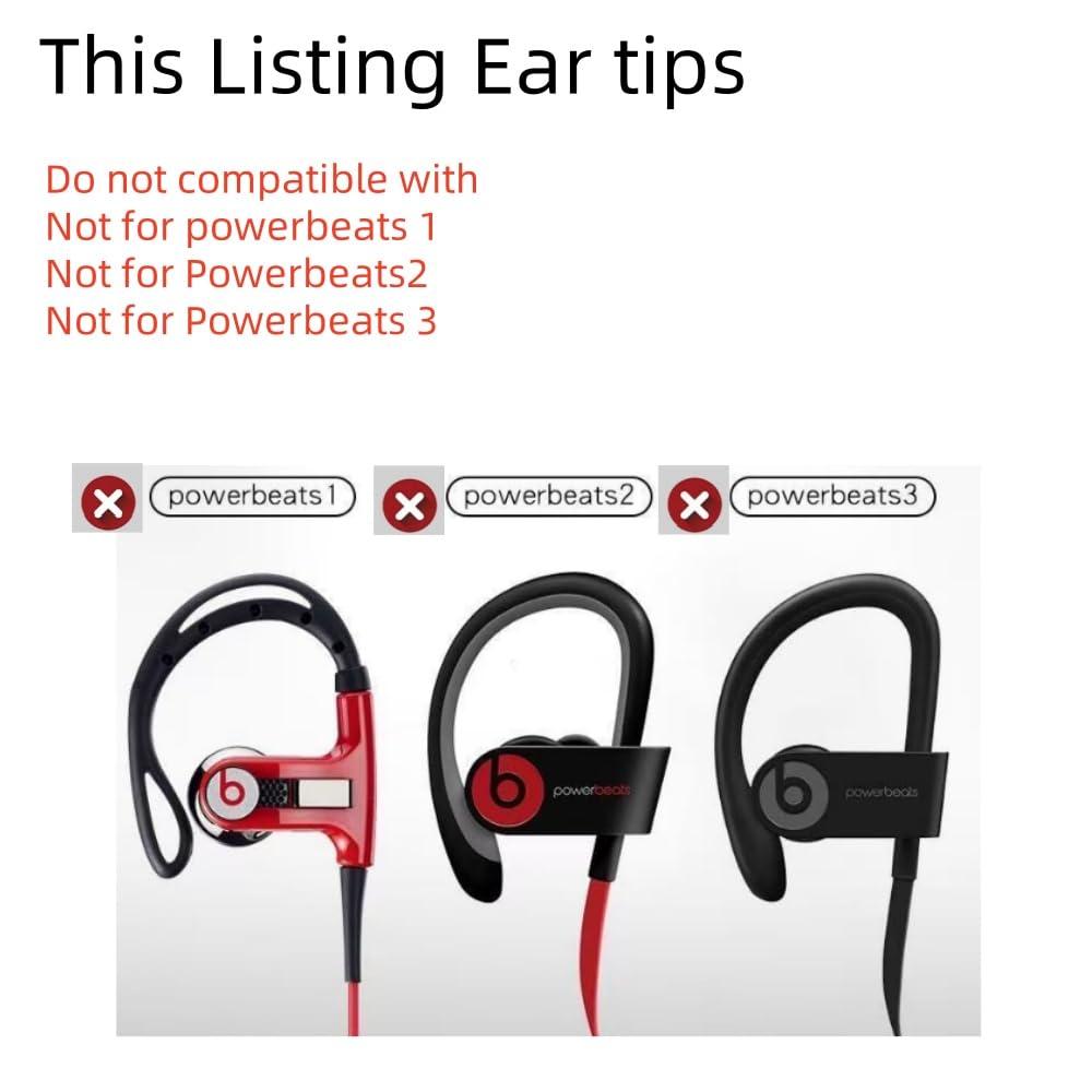 Aginkgo Replacement Ear Tips for Beats Urbeats2.0 Tour2.0 ibeats Beats x, Beats Flex Secure Fit for Powerbeats Pro Silicone Earbuds Washable Sweat-Resistant Noise Isolation 8 Pairs (Purple)