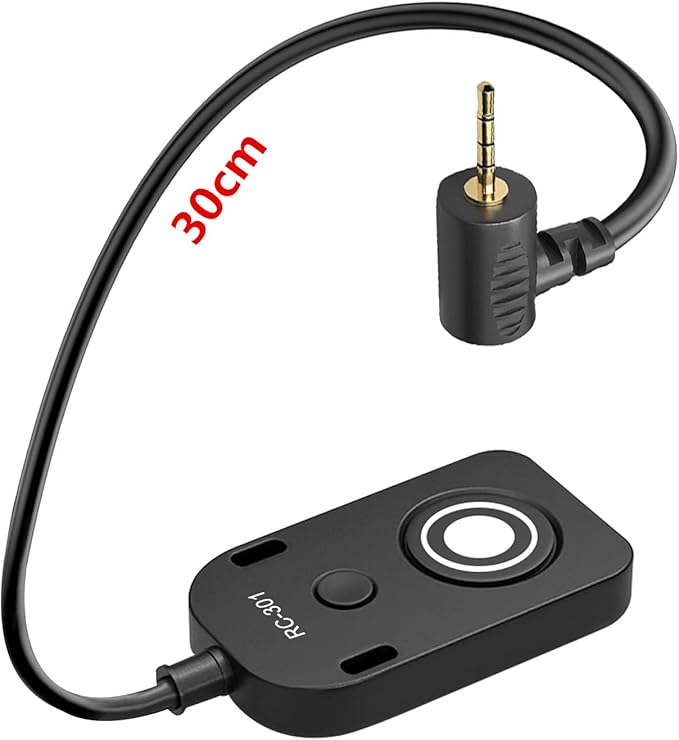 for Leica V-lux114 Cable/for Panasonic Genera Shutter Cable s5 ii S5M2XS GH4 GH5 /6 g85 g9 Remote Camera Small Shutter Release Remote Control V-lux2,V-lux3,V-lux4,V-lux5,V-lux114(RC301-L1 30cm)