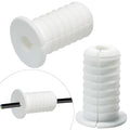 2pc Starlink Cable Grommet 3/4" Silicone Anti-Slip Waterproof Wall Hole Pass Through Split Cable Bushings for TV Wire Ethernet Cord, Starlink Cable Routing Kit Accessories,38mm/1.5"Ht, White