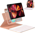 Magnetic Keyboard Case for iPad Air 5th 4th Generation 10.9 inch Pro 11 1st/2nd/3rd/4th, 7 Color Backlight BT Keyboard Folio with Pencil Holder 2022 2021 2020 2018 (Pink)