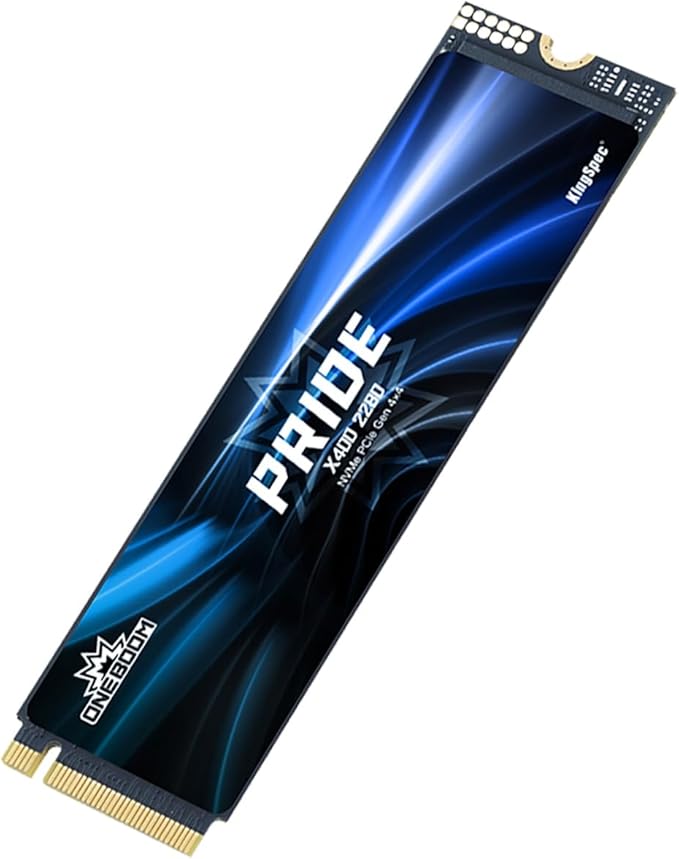 KingSpec OneBoom X400 4TB M.2 SSD Gen4 7300MB/s, TLC 3D NAND Internal NVMe SSD for Gaming & 4K Editing, Compatible with PC / PS5 / Laptop
