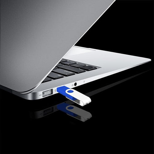 128MB Bulk Flash Drive 50 Pack EASTBULL FAT32 USB 2.0 Drive Pack (Blue)