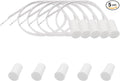 5PCS Recessed Wired Security Window Door Contact Sensor, Normally Closed NC, Door Alarm Magnetic Reed Switch with 2 Wire, ABS White, RC-35