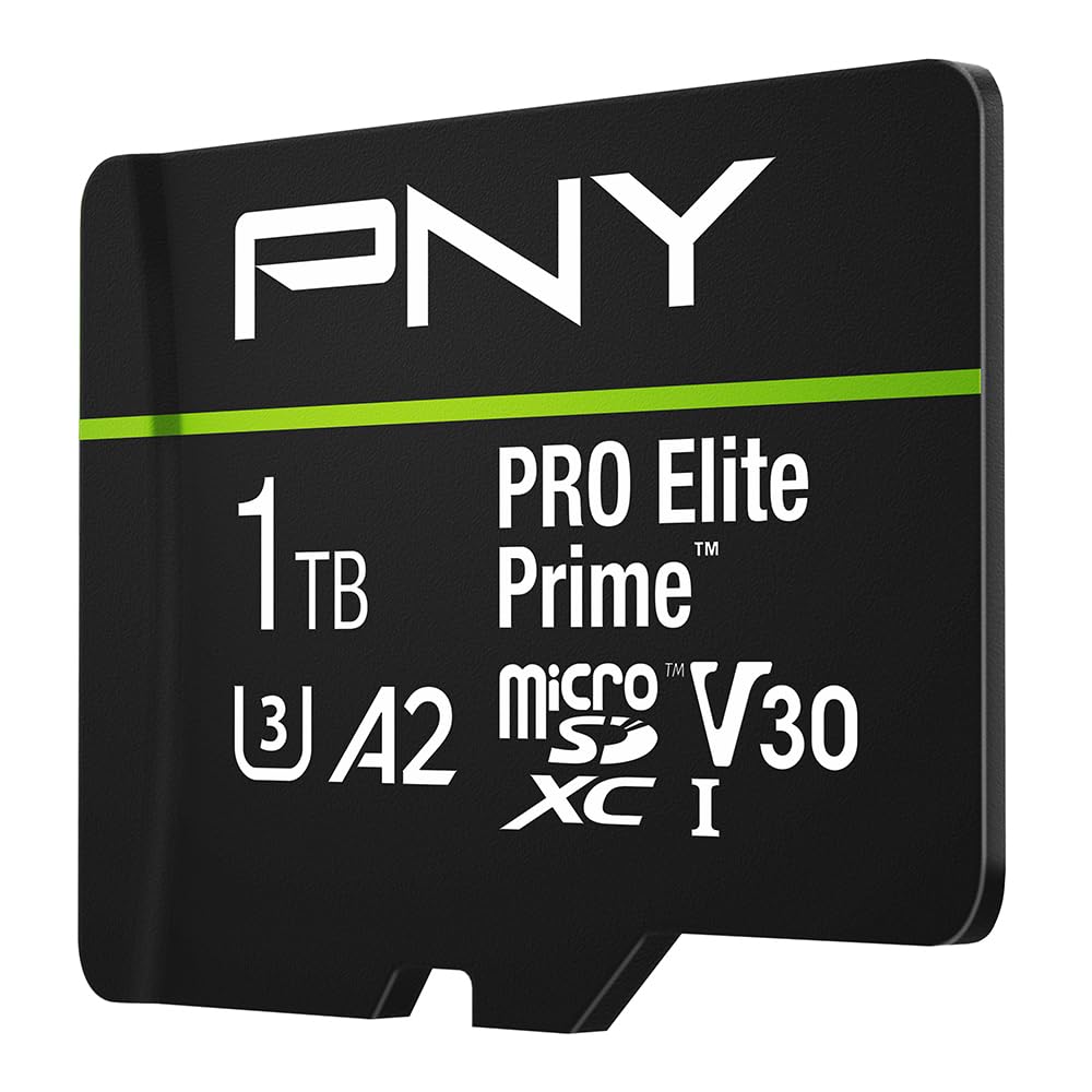 PNY 128GB PRO Elite Prime C10 U3 V30 A2 microSDXC Flash Memory Card 2-Pack