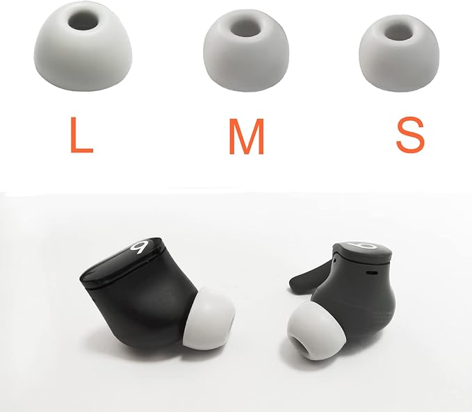 Silicone Eerbuds Tips for Beats Fit Pro Replacement Ear Tips for Beats Fit Pro/Beats Studio Buds Earbuds 6 Pairs LMS White