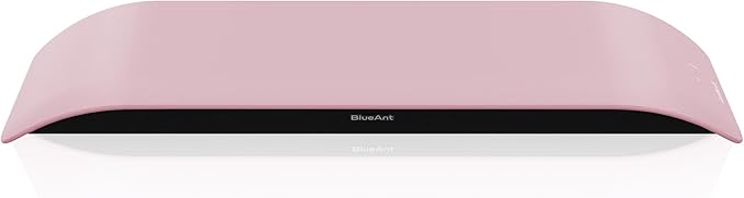 BlueAnt Soundblade Under Monitor Soundbar, Powerful 120 watt, 2.1 Channel USB-C, Bluetooth 5.3 Desktop Speaker for PC, Mac for Streaming Content, Music and Gaming. (Pink)