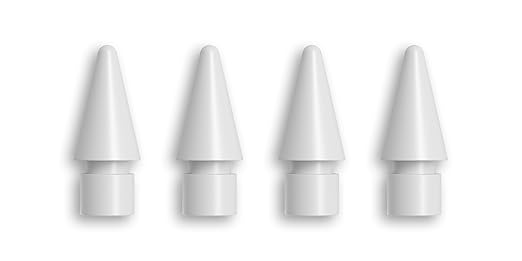 ZAGG Replacement Tips for Apple Pencil 1st Gen, 2nd Gen, & USB-C - Pack of 4, Smooth Writing, Perfect Friction, White