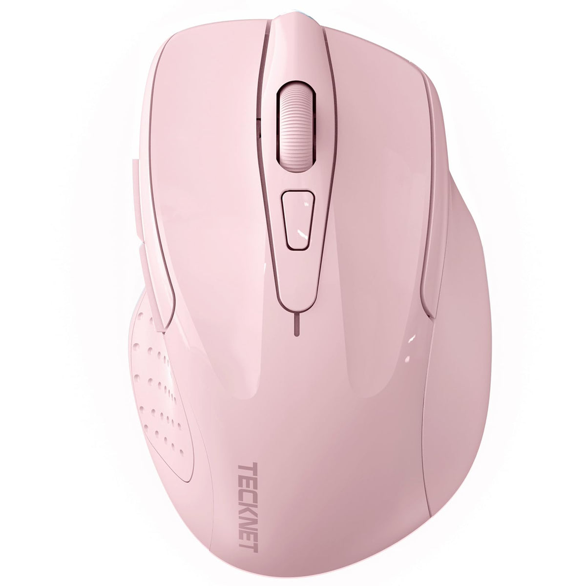 TECKNET Wireless Mouse, BT 5.0/2.4G, Silent 4800 DPI 6 Buttons, Purple