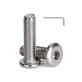 3/16-24 x 3/8" (50 Pack) Flat Head Hex Socket Cap Screws Bolts, 304 Stainless Steel 18-8, Hex Drive, Bright Finish, Fully Machine Thread
