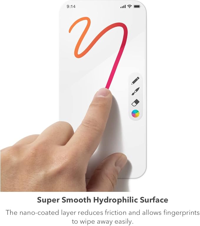 ZAGG Invisible Shield Glass Elite Screen Protector for Apple iPhone 14 Pro - 5X Shatter Protection, Anti-Fingerprint Technology, Easy to Install