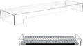 Keyboard Cover Acrylic Keypad Cover: Cabilock Clear Keyboard Dust, Anti Cat, Protector for Desktop, Prevent Cats from Touching (18.5x5.9x1.8 inch)