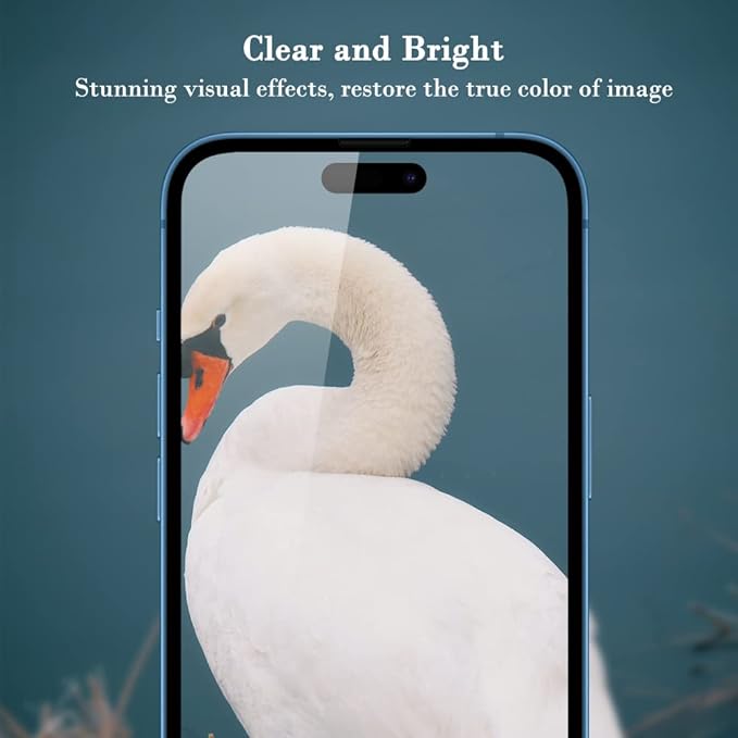 PERFECTSIGHT Anti Blue Light Screen Protector Designed for iPhone 14 Pro 2022 6.1 inch, 6X Stronger HD Clear Blue Light Blocking Tempered Glass - Eye Protection Anti Eye Fatigue Eye Dry Bubble Free