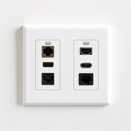 10 Pack 2-Gang Wall Plate Cover, Dual Gang Rectangular Frame for Switches, Outlets or Low Voltage Inserts, White