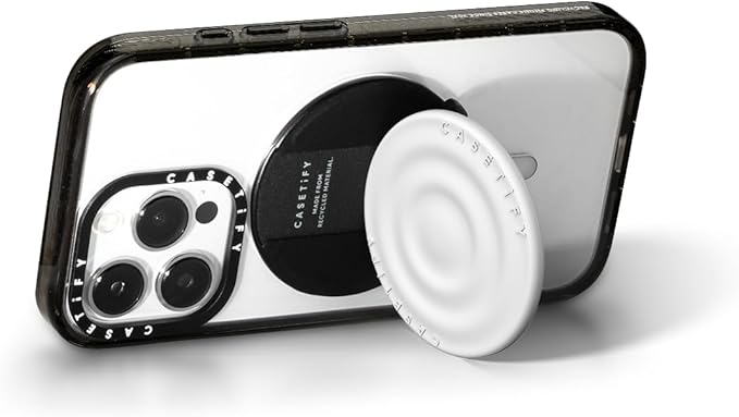 CASETiFY Snappy Ripple Grip Stand Compatible with Magsafe - White