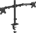 Suptek Dual Monitor Arm Desk Mount,Ultrawide Dual Monitor Arm for 2 Monitor Screens up to 38 inches and Max 22lbs Each,Extra Tall 15.75" Pole Fully Adjustable Monitor Stand for Desk,Black(MD9442MB)