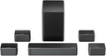 ULTIMEA 7.1ch Soundbar with Wireless Subwoofer, Virtual Surround Sound System for TV, App Control, 410W Peak Power, Sound bar for TV, 4 Wired Surround Speakers, Home Theater Sound System Poseidon D70