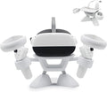 Dollox VR Stand, VR Headset Stand VR Display Holder Storage Virtual Reality Headset Desktop Display Stand for Oculus Quest 2, Quest 3/3s, Rift, Rift S, Valve Index Headsets & Touch Controllers