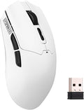 EPOMAKER Click Lite Wireless Gaming Mouse, 800 to 12,000 DPI Adjustable, PAW3311 Sensor, 500mAh, 59g, 2.4G/BT/USB-C Rechargeable Wireless Mouse with 5 Programmable Buttons for PC/Mac/Linux (White)